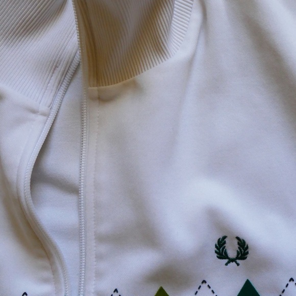Limited Edition Fred Perry Argyle Track Suit Zip - Picture 2 of 4